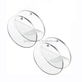 Transparent Acrylic Round Disc Holder Clear Acrylic Keychain Blank Disc With Hole for DIY Gift Tags