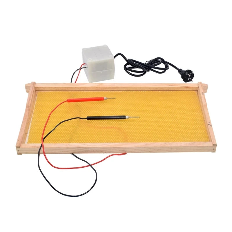 CHINABEES Electric Wax Embedder With Clips BeesWax Embedder Transformer for Beekeeping Beehive Frame Embedder