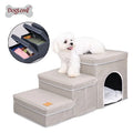 Luxury Reversible Dog Stairs High-Bearing Capacity Breathable Leather Mat with Comfortable Print for Pet Application