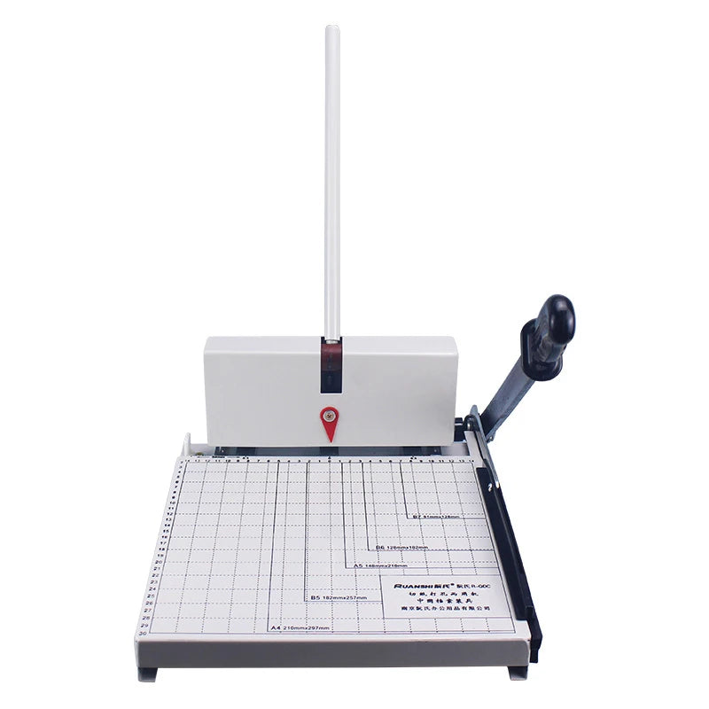 Adjustable 6mm Hole Diameter Manual Paper Cutting and Punching Machine Three-Hole Punching Device