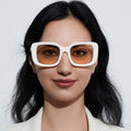 2024 Sunglasses Oversized Big Frame With Smooth Curved Edges and Mono Lens Shades 100% UV Protection 2024 Products