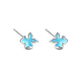Reeti 925 Sterling Silver B Spray Stud Earrings For Women Trend Personality Lady Fashion Jewelry
