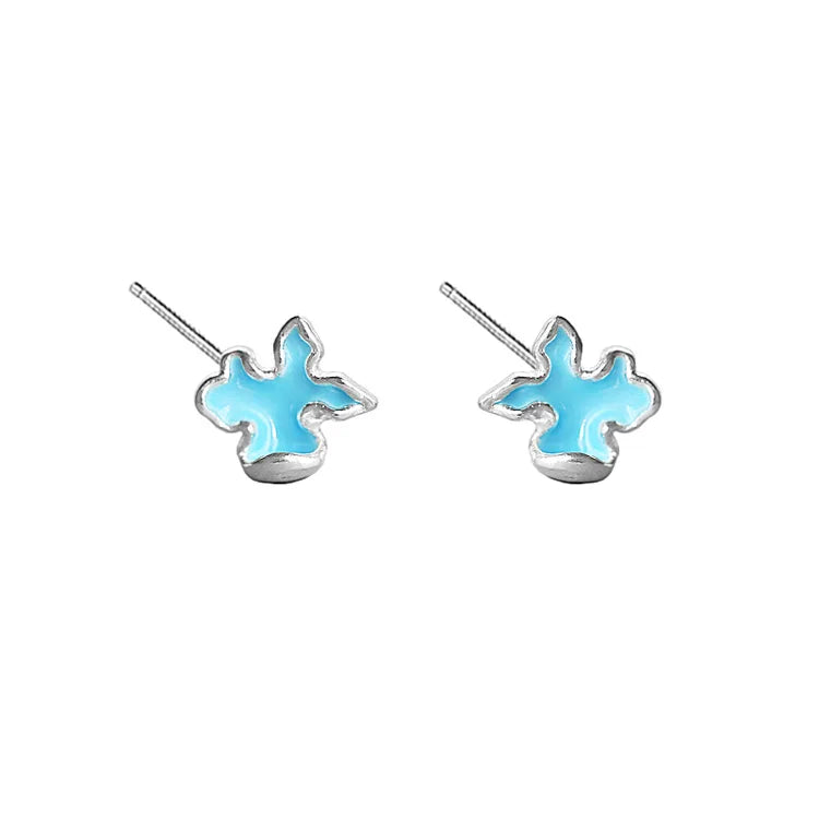Reeti 925 Sterling Silver B Spray Stud Earrings For Women Trend Personality Lady Fashion Jewelry