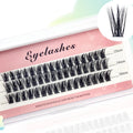 Custom Handmade 0.07mm Natural Individual Cluster Eyelash Extension Mix 8-16mm Pre-Cut Segment DIY Cluster Lashes Kit