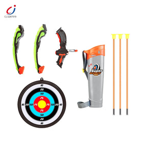 Outdoor Sport Shooting Traget Game Diy Assemble Light Archery Set Toy Bow and Arrow for Kids