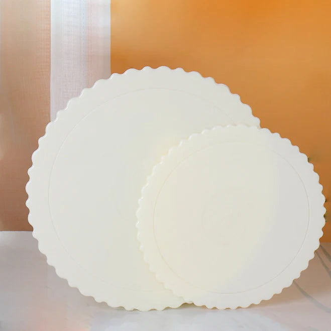 Wholesale 6/8 Inches Cake Drum with Thickened Hard Plastic Round Base Gasket Tray for Baking Pizzas and Cakes