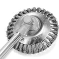 8 Inch Steel Wire Wheel Garden Brush Twisted Wire Lawn Mower Derusting Weeding Wheel Weeding Brush