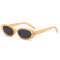 2023 Fashion Women Vintage Small Plastic Frame Sunglasses New Design Hip Hop Oval Sunglasses