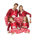 Family Pajamas Sets Christmas PJ's Letter Print Top and Plaid Pants Jammies Sleepwear M-404