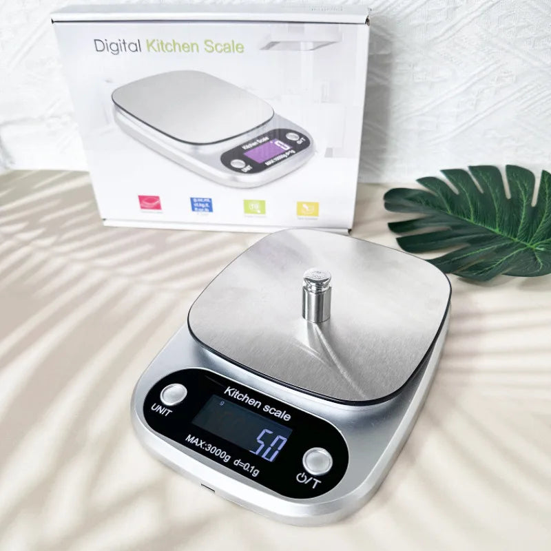 Hot Selling Fashion 5kg Household Kitchen Electronic Stainless Steel Battery Operated Food Scale Digital Display for Calorie