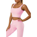 Quality Yoga Sets Fitness Women Spring Clothing Two Piece tank Top Long Gym Leggings Workout Casual Sets