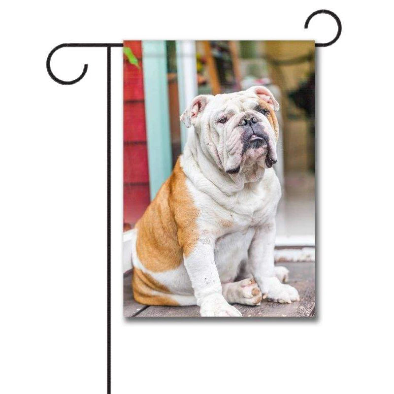 Custom 12x18 Inch Linen Dog Garden Flag Outdoor Party Digital Printing Decoration Promotional Yard Flags for Garden