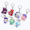 CNAWO Cheap Hot Custom Designs Transparent Acrylic UV Printing Anime Cartoon Waterproof Lightweight Key Chain Charm