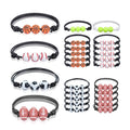 Fashion Sports Bracelets Baseball Softball Football Basketball Tennis Soccer Ball Beads Charm Handmade Knots Friendship Bracelet