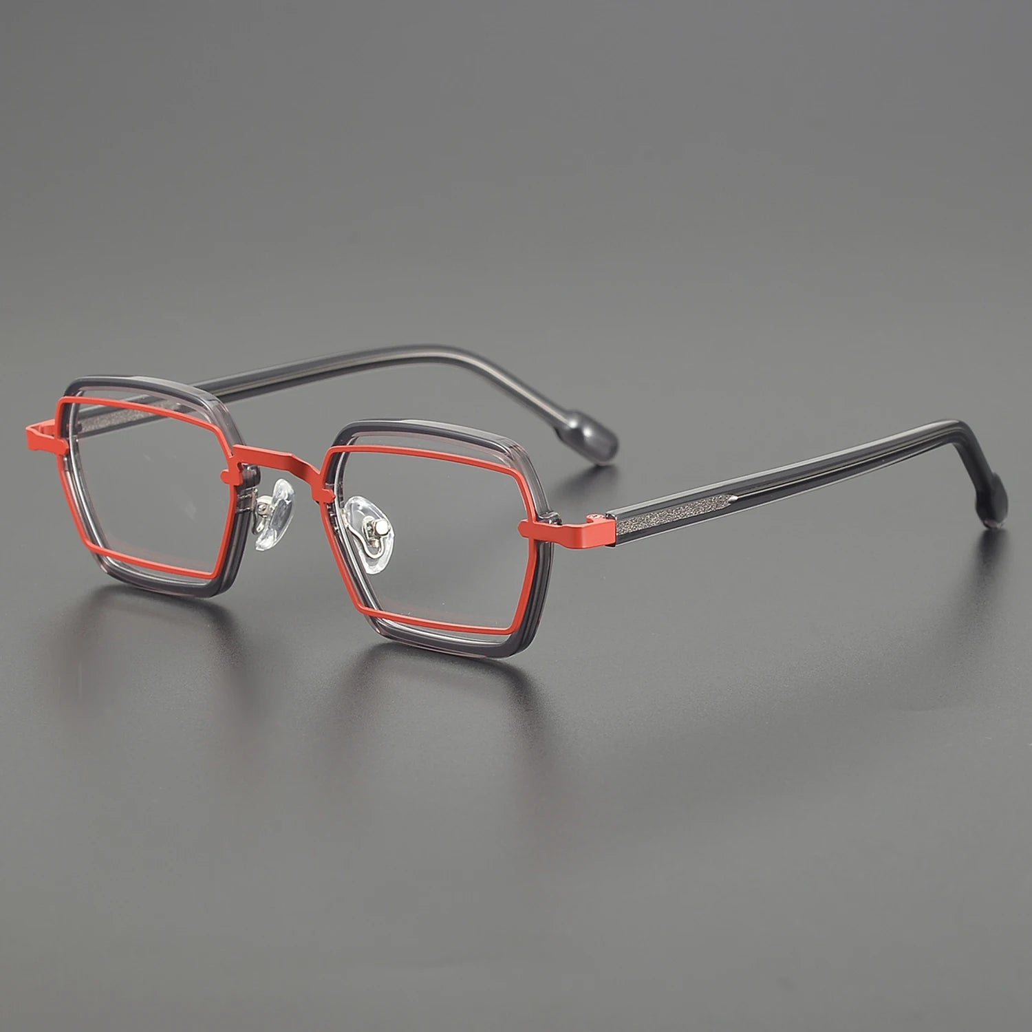 2025 Designer Women's Eyeglasses Frames Personalized Transparent Acetate Strange Red Blue Green Yellow Colors Glasses Fashion