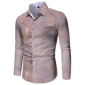 Spring Single Breasted Casual Printed Shirt for Men with Full Sleeve Turn-Down Collar 100% Polyester Breathable Quick Dry
