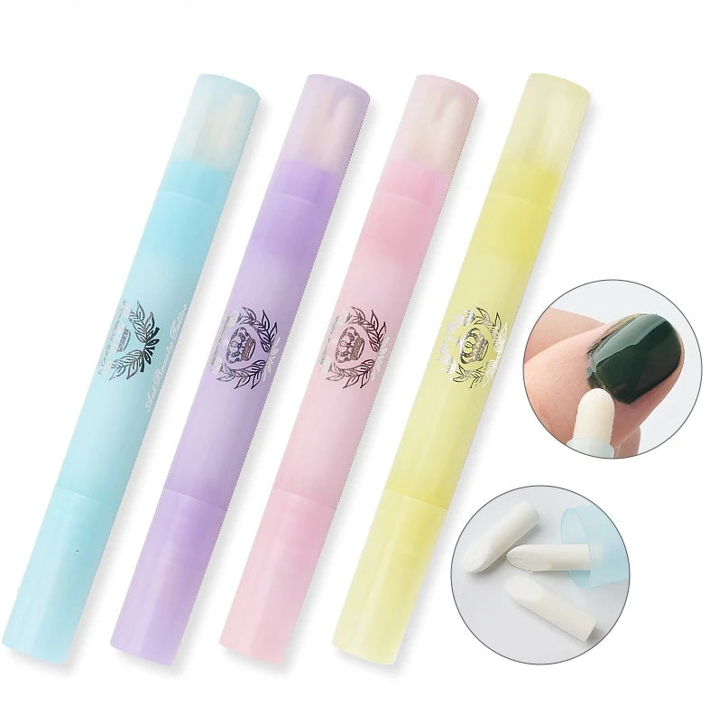 3 Replacement Heads Plastic Nail Salon Pen Gel Polish Remover Gel Polish Remover Pen