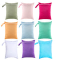30*40cm Wholesale Cloth Diaper Wet Bag Reusable Waterproof Dry Single Pocket Cloth Handle Baby Travel Nappy Bags