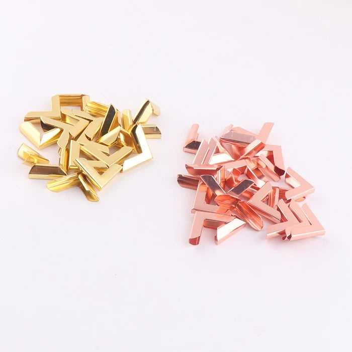 Gold 20mm Small Metal Notebook Decorative Edge Corner Protector for Album Menu