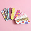 Disposable Colorful Mini Nail Files 9cm Double Sided Emery Boards Travel Size Portable Nail Art Grinding Polishing Manicure Tool