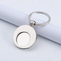 Custom Metal Round Smooth Metal Key Chain Token Keychain Manufacturers Custom 3D Metal Logo Key Chain Marketing Advertising