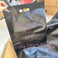 Plastic Packaging Poly Mailer Bags with Handle Customized logo Printing