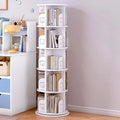 360-Degree Rotating Bookshelf in Space-Saving Design Creative Plastic Bookcase for Children's Picture Books for Primary Schools