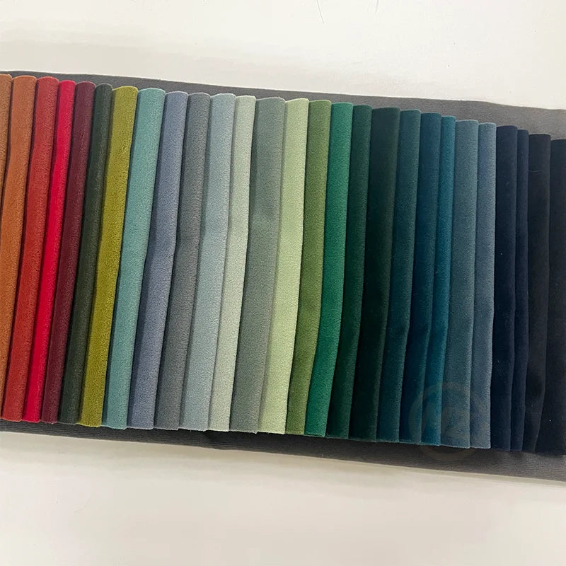 Luxury Sofa Upholstery Fabric Polyester Dyed Matte Velvet 100 Home Textile Woven Weft MMS Upholstery Fabric