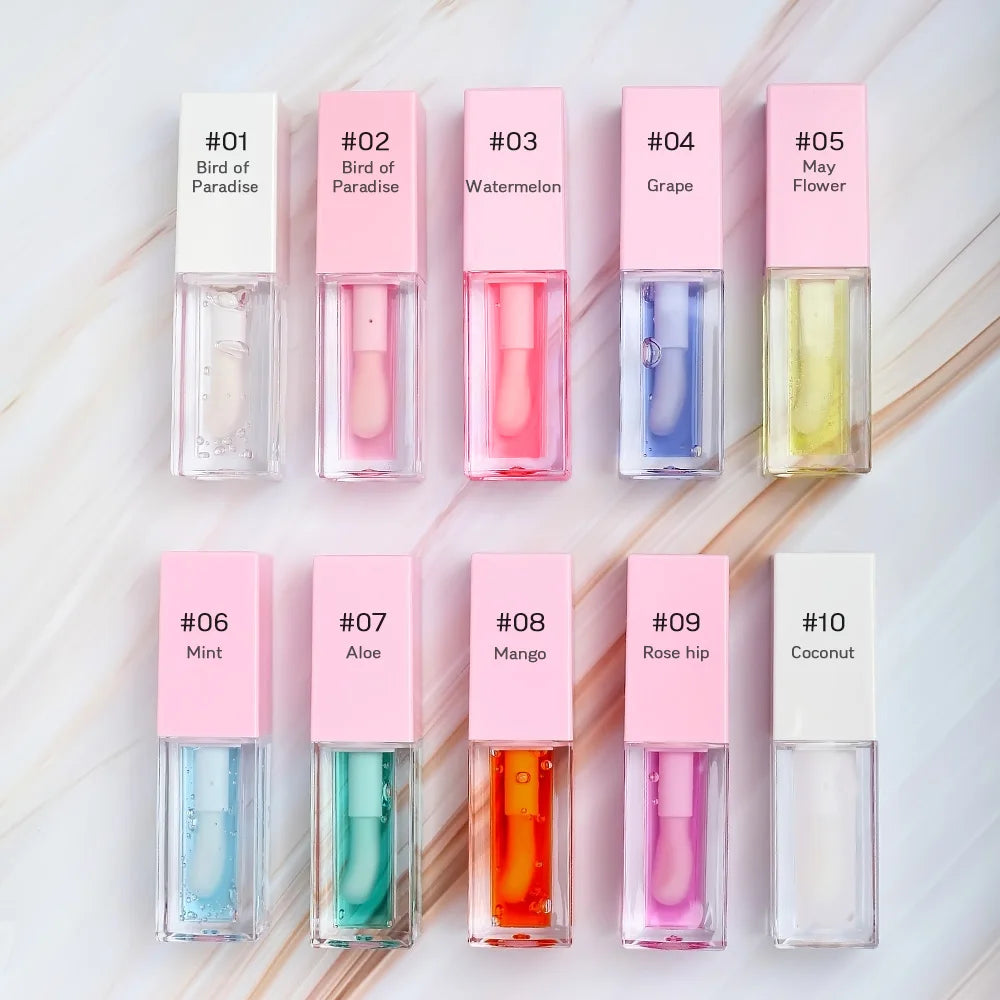 Vegan Color Change Plumping Hydrating Lip Oil Custom Logo Private Label Lip Plumper Oil