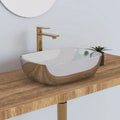 Hot Sale Modern Silver Color Wash Hand Painted Ceramic Counter Top Bathroom Sink Washbasin