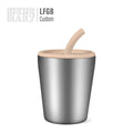 Leakproof Stainless Steel Tumbler Cup Mug Wholesale Non-toxic Silicone Lid Durable Baby Kids Toddler Drinking Straw Cup