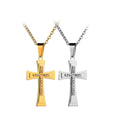 Arabic Gold Plated Mirror Polish Best Quality Hiphops Necklace Crucifix Pendant Cubic Zirconia Jewelry Tennis Fine Necklace