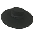 Wholesale 100% Wool Felt Hat  Lady Women Events Fashion Dress Trendy Designer Wide Brim Stiff Boater Fedora Hats