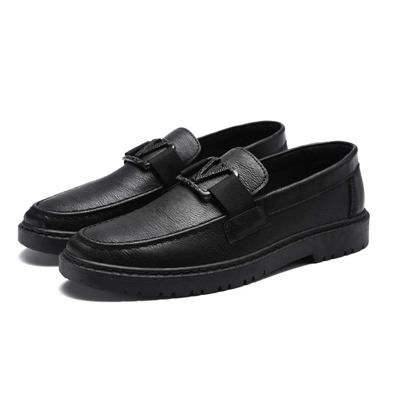 Latest Men's Business Leather Shoes Retro Elegant Suit Casual Male Loafers Men Wedding Bridegroom Driving Shoes Working Sneakers