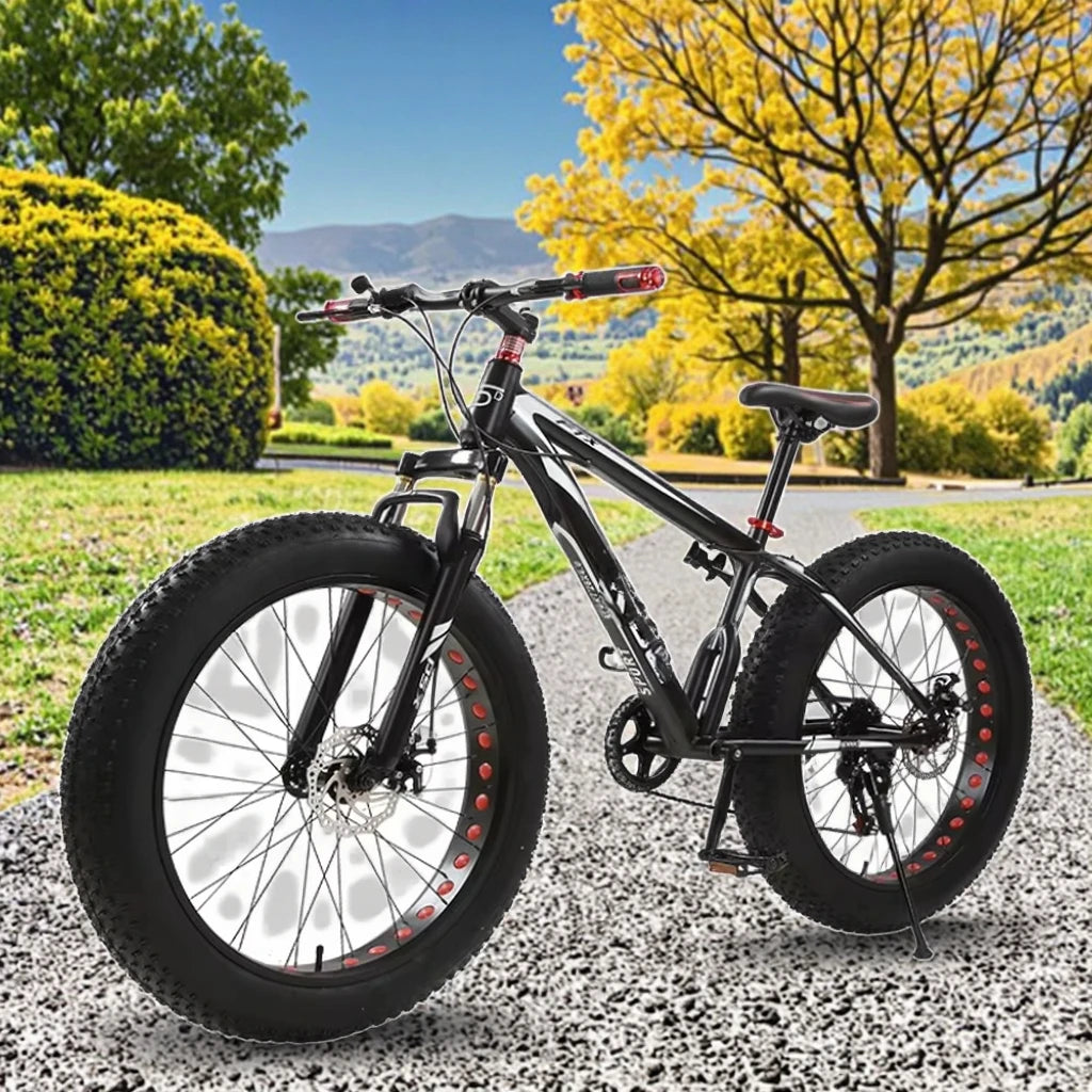 Factory Price Wholesale 26 Inch 26x4.0 Fat Tire Mountain Bike with Disc Brake for Adult Snow Beach Cruiser Stock