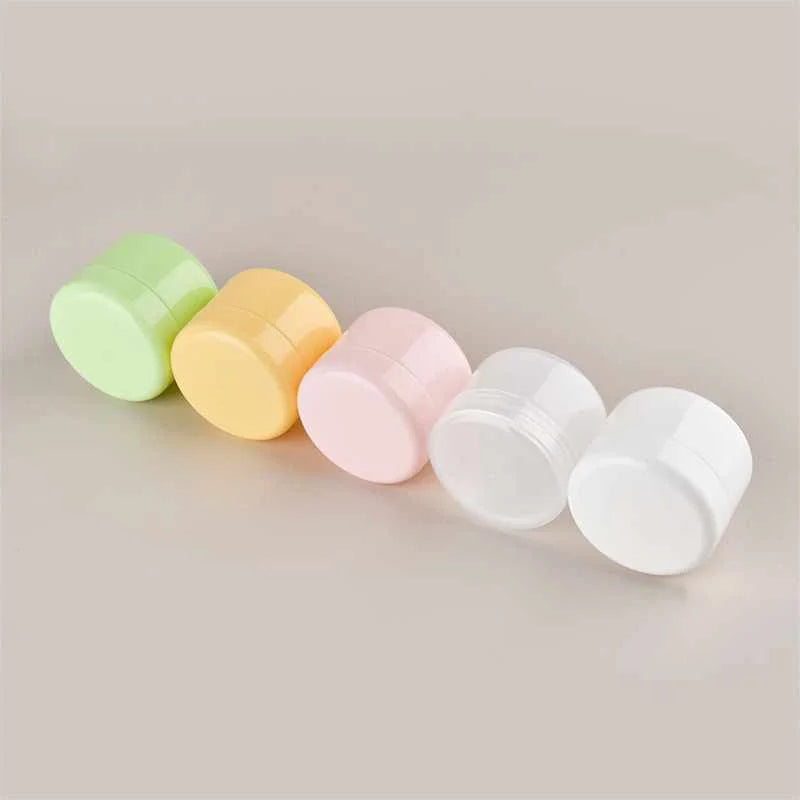 Custom Logo Bodyscrub Containers in Various Capacities PP Lidded Eye Cream Jars with Cream Jar Mockup Customized