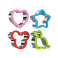 Kit's Eco-Friendly High Baking Tool Set Includes Mickey Star Dinosaur Heart Sandwich Cutters Made Plastic Stainless Steel