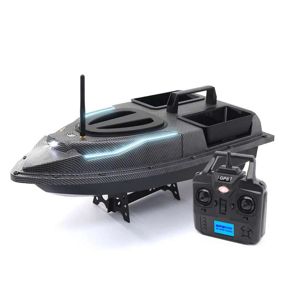 Gps 5200mAH 12000mAH Upgrade 2023 Fishing Rc Bait Boat Auto Driving Back 3 Hoppers Saltwater Rc Bait Boat Gps Carp Bait Boat