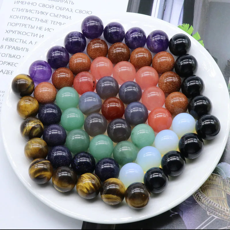 New Arrival 16mm Round Crystal Ball Non-Porous Natural Amethyst Agate for DIY Decorative Wholesaling