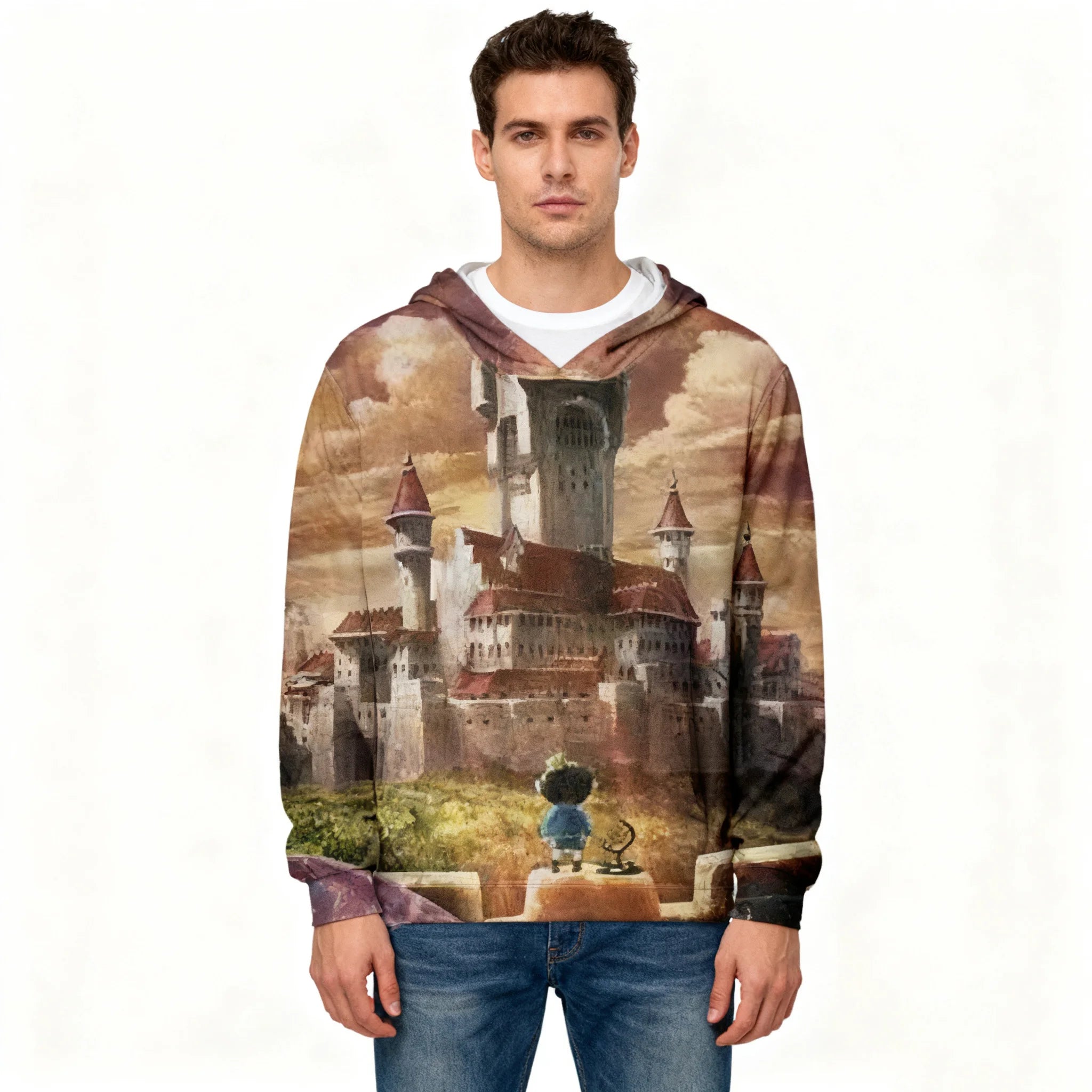 Fitspi Wholesale Custom Made Unisex 3D Hoody Hoodie Plus Size Clothing OEM Print Messi Design