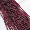 Wholesale 2mm 3mm 4mm Natural Loose Gemstone Red Garnet Stone Beads for Jewelry Making