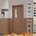 China Top Factory Custom School Wooden Fire Resistant Door HPL Fireproof 60 90 Minutes School Classroom Wood Fire Proof Doors