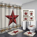 USA Football Player Shower Curtain Bath Mat Toilet Cover Rug Bathroom Decor Greenbay  Kansas City Chiefs Bathroom Set/