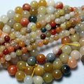 Natural Colorful Jade  Loose Beads Stone for Jewelry Making Design DIY