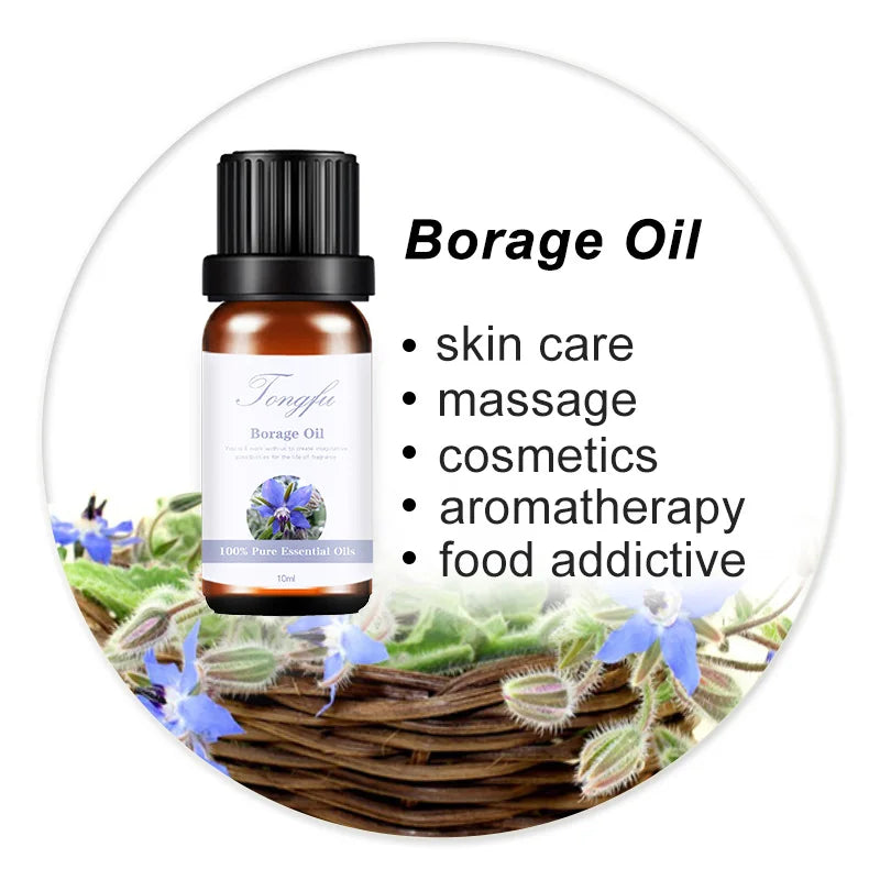 Wholesale Customized Cold Pressed Pure Borage Oil Good Quality Wholesale Price Borage Essential Oil for Skincare
