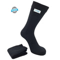 Custom Black Crew Waterproof Socks Breathable Abrasion Resistant Nylon Knit Socks for Hiking Cycling Trekking Fishing Wudu