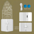Kids Gift LED Motion Sensor Castle Night Light USB Rechargeable Corner Decorative Wall Light for Hallway Staircase Bedroom