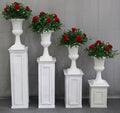 Hot Sale White PVC Roman Column Road Lead Flower Stand for Wedding Events European SPS Romantic Carton Decorations