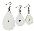 Wholesale Double Sided Customized Heat Press Sublimation Teardrop Wooden Mdf Women Blank Earrings