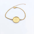 Cheap Custom Designer Logo Engraved Gold Pendant Metal Jewelry Tags Charms Cabochon Cameo Base Tray Bezel Blank for Bracelet